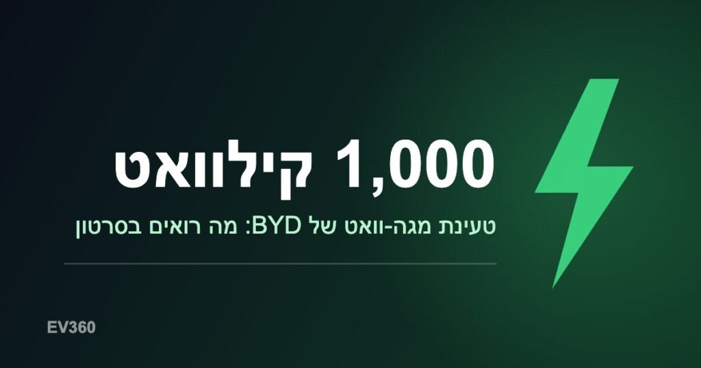 גרפיקה: טעינת מגה-וואט של 1,000 קילוואט
